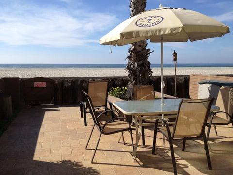 Private patio right on the ocean at my San Diego Hot Spot - 2801