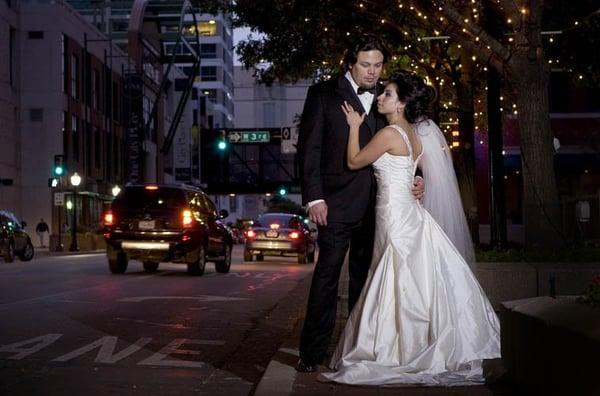 wedding portraits in downtown Fort Worth