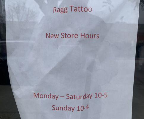 Here are their new hours