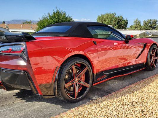 3 Year Ceramic Coating Service on this 2017 Corvette C6 Located in Hemet CA