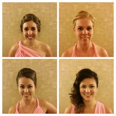 Bridal updos by Audrey