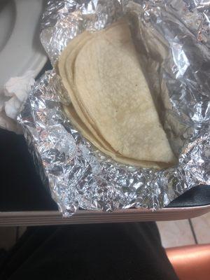 Just 2 tortillas for a whole fajita plate  Really???