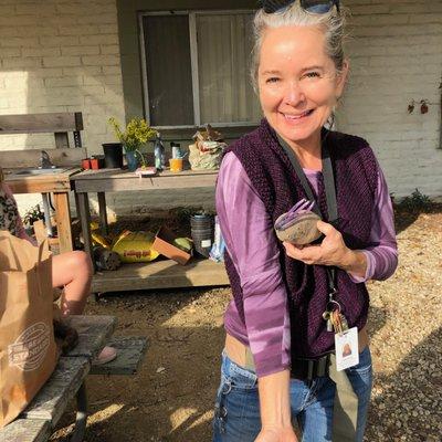 Growing potatoes at Vista Del Mar Child and Family Services