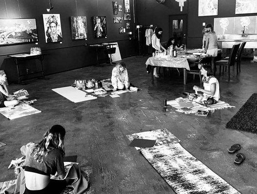 Yoga and art classes