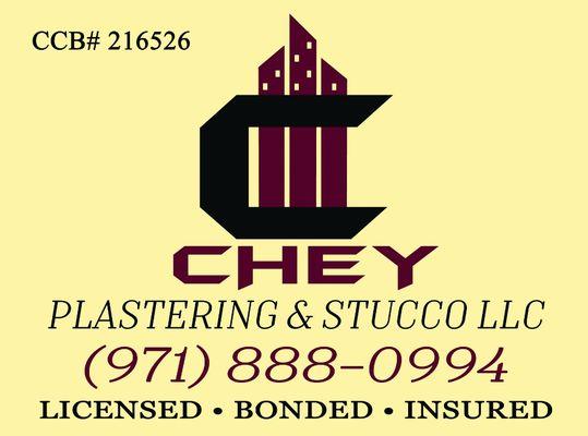 Chey Plastering & Stucco at your service

Free estimates

Call us today