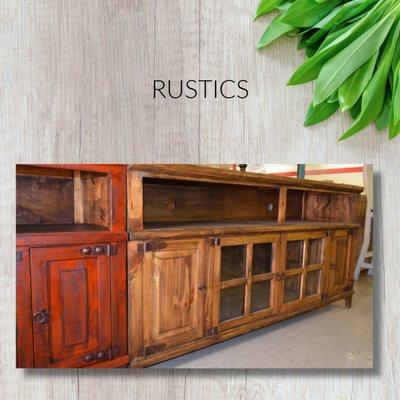 Rustic entertainment center