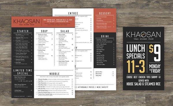 restaurant menu design and print