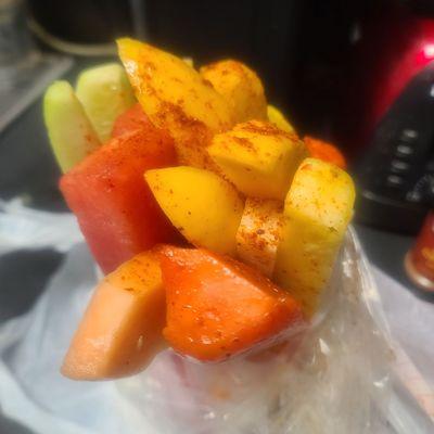 Fruit cup- cucumber, mango, pineapple, papaya, jicama and watermelon