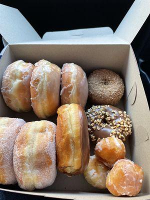 Delicious donuts!! Included donut holes, which we had been debating getting!! Excited to come back again!