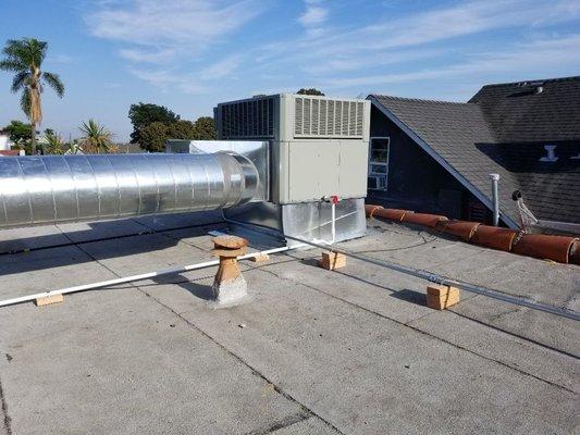 No attic ,no problem # we will find a way to get you heat and air Conditioning