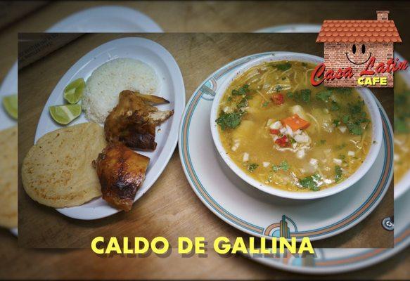 caldo Sopa de Gallina