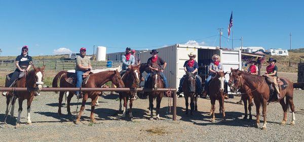 We love the Foothills Ranch horses they are so gentle....