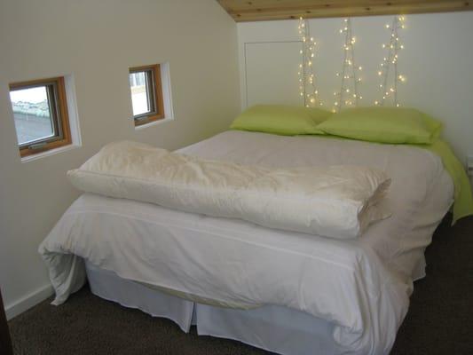 Guest House bedroom with queen size bed.