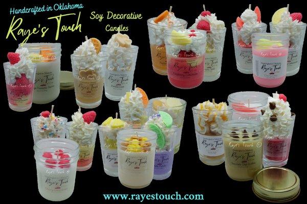 Raye's Touch 5oz & 6oz Decorative Candles