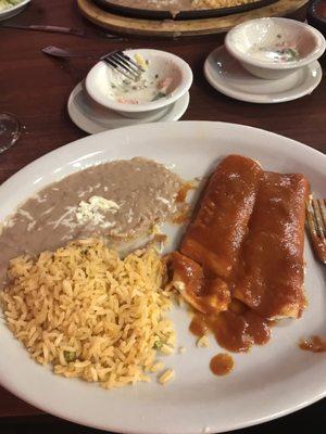 Cheese enchiladas