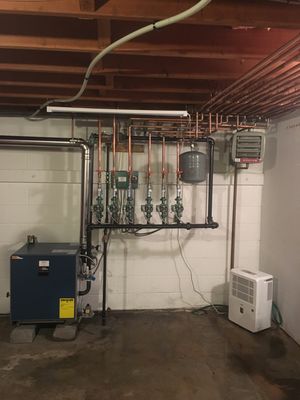 Hydronic boiler install