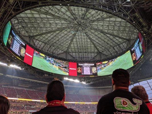 Atlanta United vs. Columbus Crew. 9/14/2019. View from Section 115, Row 38, Seat 11.