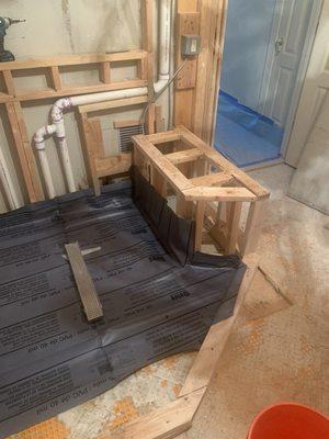 Bench for shower