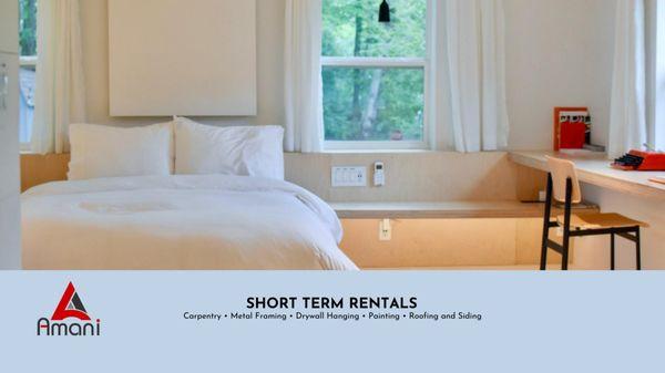 SHORT TERM RENTALS We help property owners capitalize on the Short-Term Rental trend.