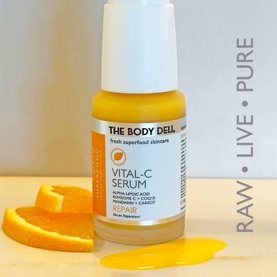 Vital-C Serum, antioxidant powerhouse + new collagen synthesis.