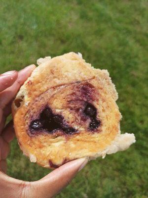 Yum, whole blueberries!