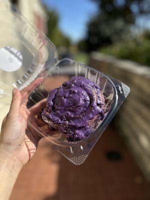 Ube (purple yam) cinnamon rolls