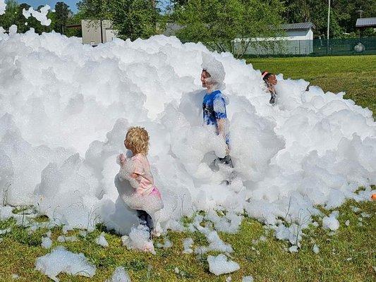 Foam Party at Church Event