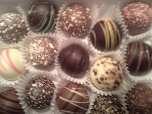 An assortment of truffles