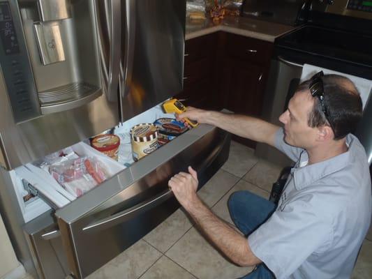 Refrigerator, washer and dryer repair specialist.