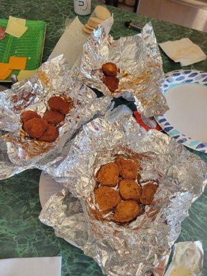 BAD! I ordered chicken wings and different flavors. And we got these chicken nuggets. So over priced don't order from here