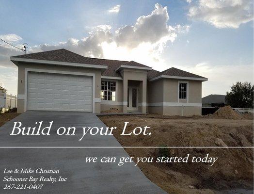 Buying & Building on your Lot!