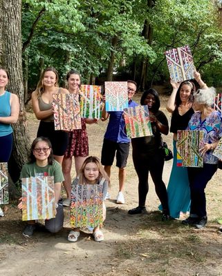 Picnic'n paint in Central Park