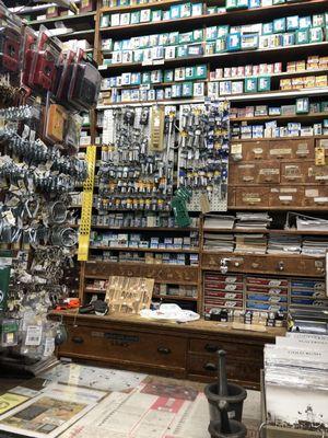 Oldest hardware store west of the Mississippi. Check out the wooden shelving and counters.