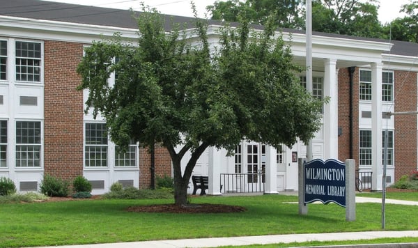 Front of library