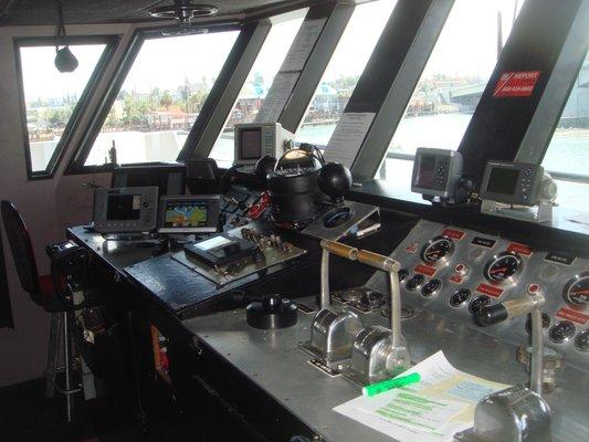 Commercial ship helm station