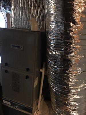 Installation of a new heater in San Francisco.