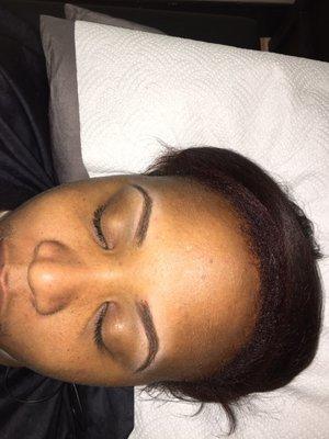 Natural Brow Enhancement. Shape and Clean and Fill w/ Brow Pencil (No Wax)