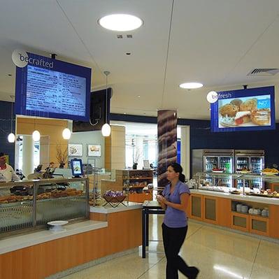 Digital Signage. Wall Mounted and Kiosk Displays. Content Creation, Installation and Scheduled Content Updating.