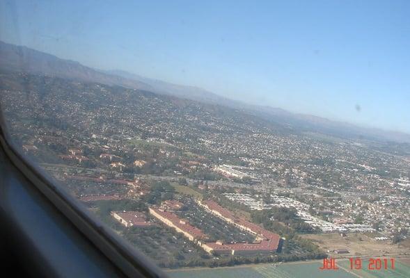 Aerial view of Camarillo...