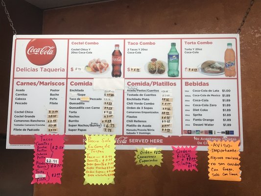 MENU 8/24/21