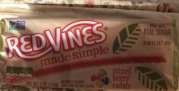 Natural Red Vines are good!