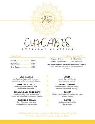 Our Everyday Classics Menu! Contact us via phone, message, on social media to order!