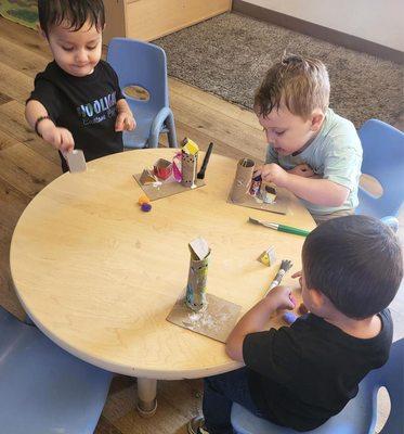 Toddler activities in the classroom