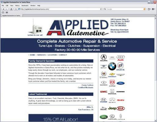 Local Mechanic Website