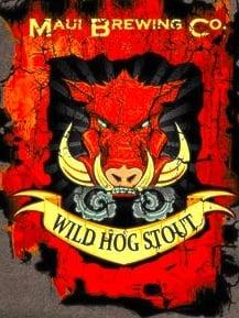 Maui Brewing Company Wild Hog Stout design.