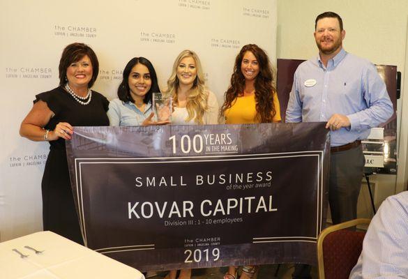 2019 Small Business of the Year!