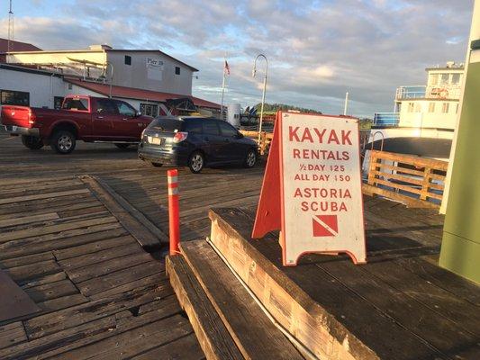 Pier side advertising