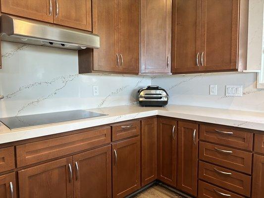 Kitchen countertops and backsplash