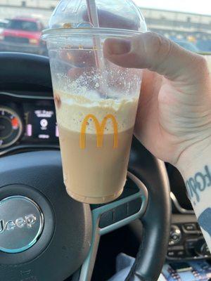 Supposedly a large mocha iced coffee without ice ‍