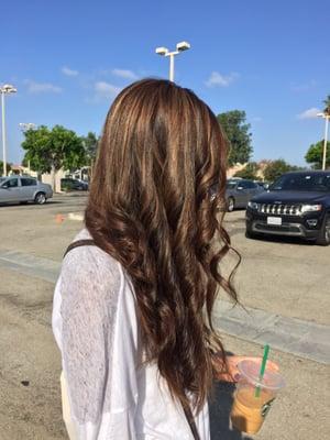 Caramel Brown Highlights.